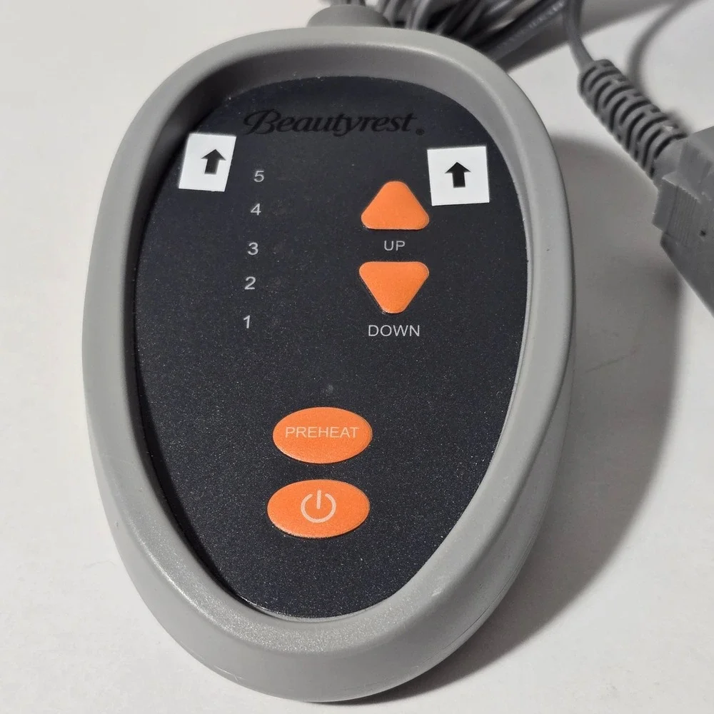 Beautyrest Electric Blanket Controller Preheat Setting Five Heat Settings On/Off